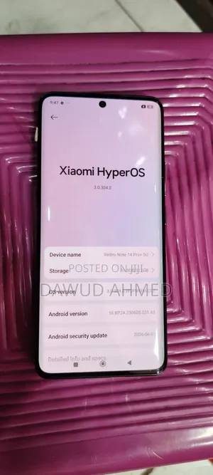 New Xiaomi Redmi Note 14 Pro+ 512 GB Black