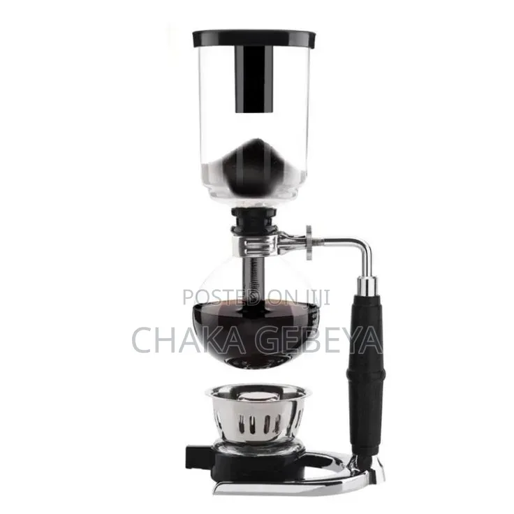 Borosilicate Glass Siphon Coffee Maker-Alcohol Burner,4-5 Cup Capacity
