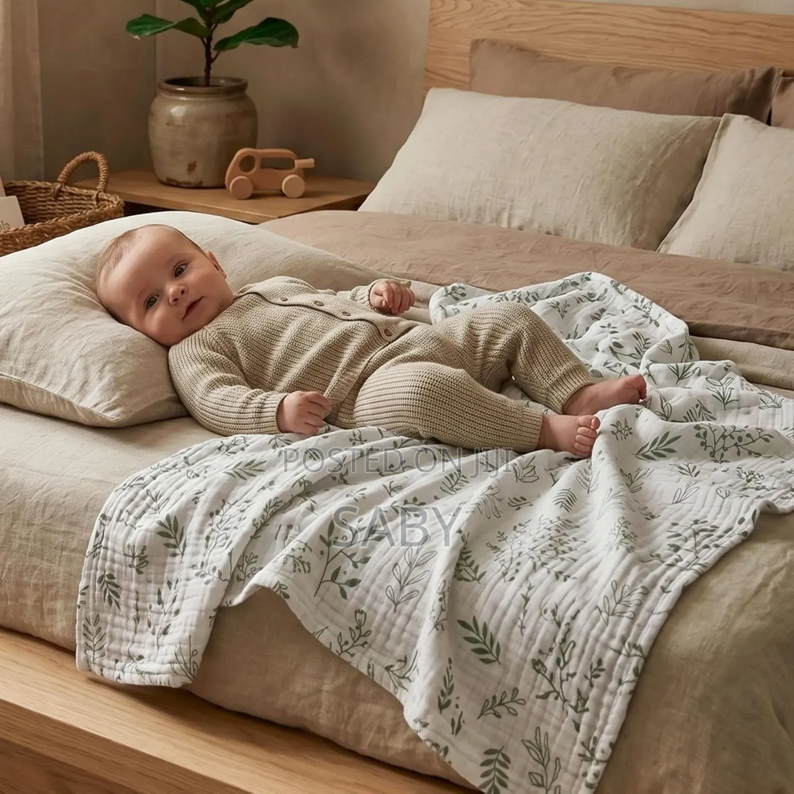 Sunnozy 3 Pack Muslin Wraps