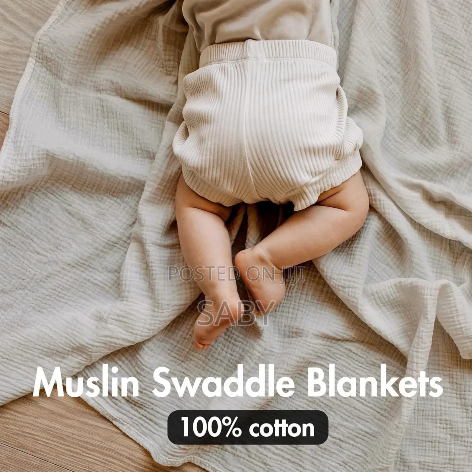 Sunnozy 3 Pack Muslin Wraps
