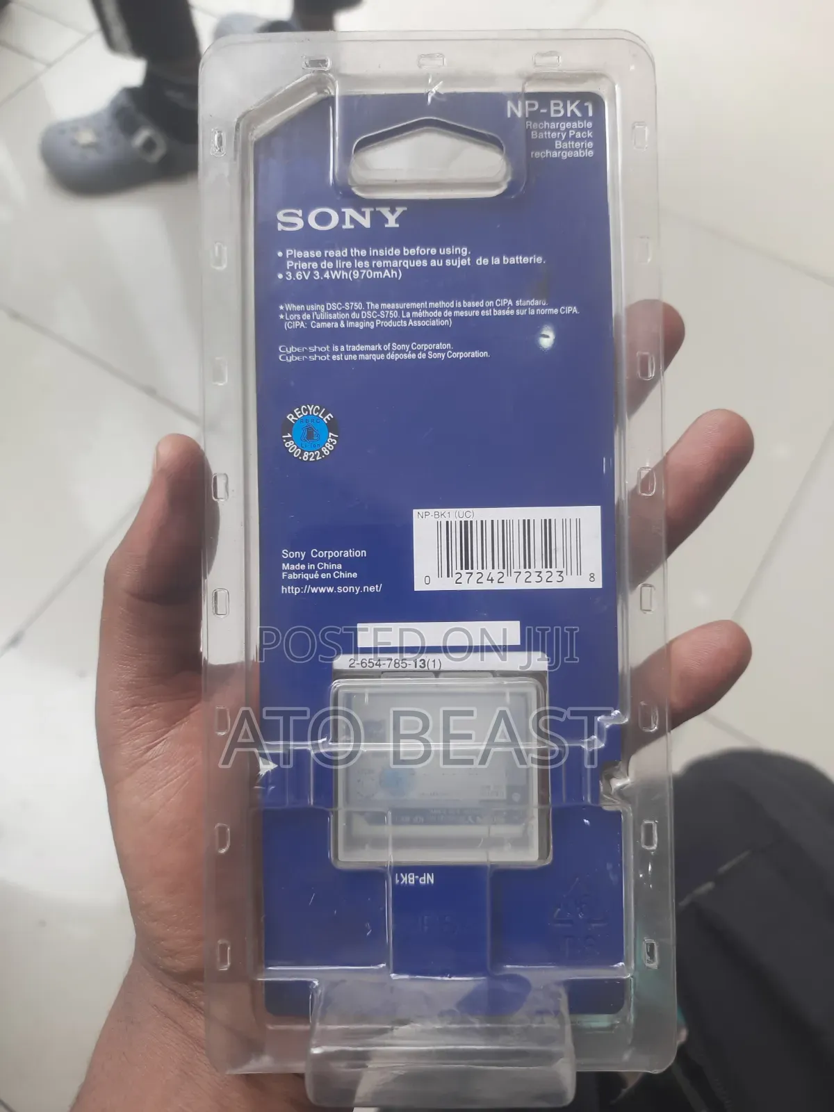 Sony NP-BK1 Lithium-Ion Battery Designed for Sony Cyber-Shot Digital