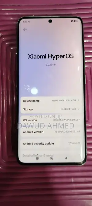 New Xiaomi Redmi Note 14 Pro+ 512 GB Silver