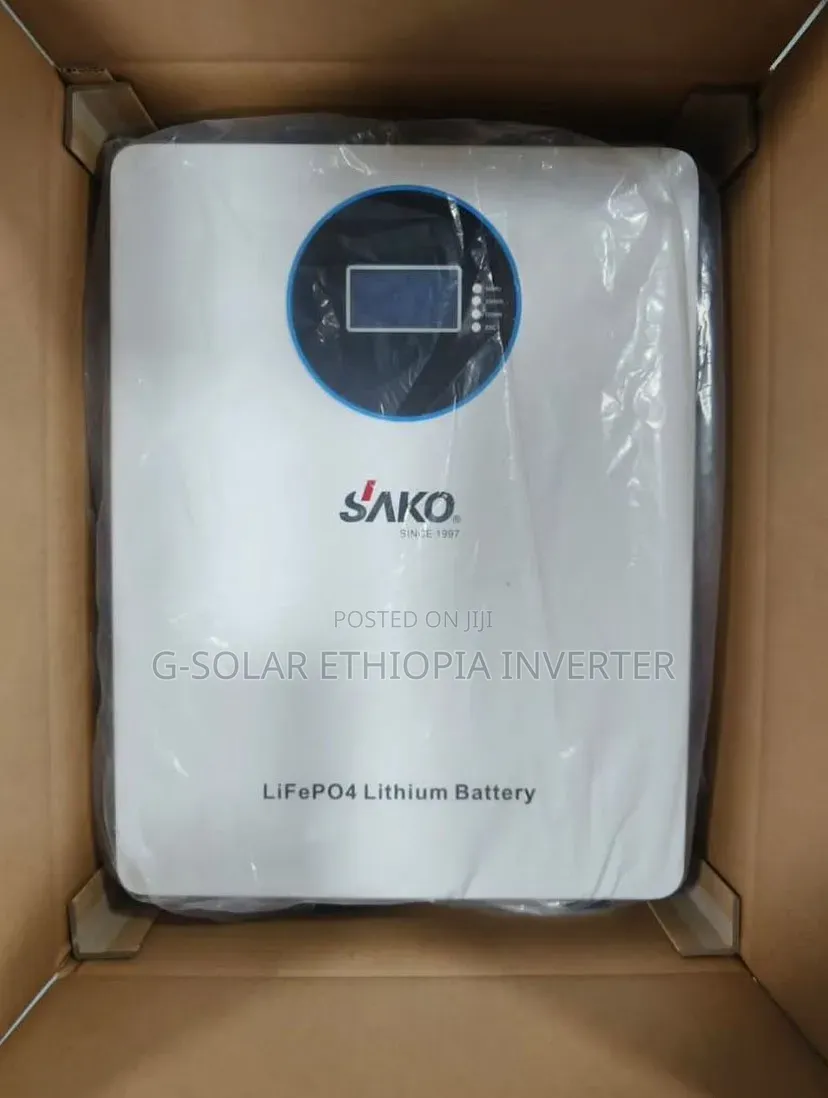 11kw Solar Power System in Ethiopia - 11kw-5.12kwh*2pc Lifepo4-9pc*620