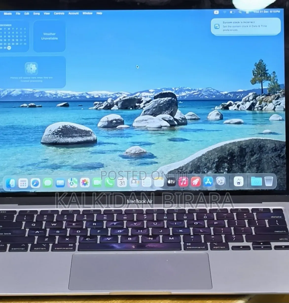 New Laptop Apple MacBook Air 2020 M1 8GB Apple M1 SSD 256GB