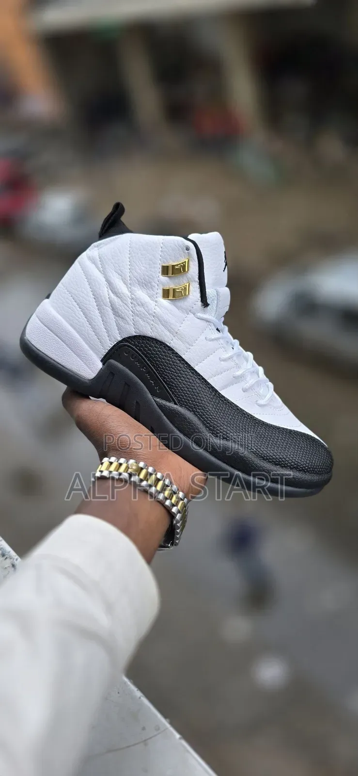 Air Jordan 12 Retro White & Orange High Master Quality Made in Vietnam