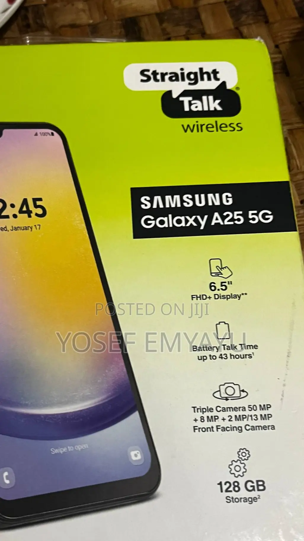 New Samsung Galaxy A25 128 GB Black