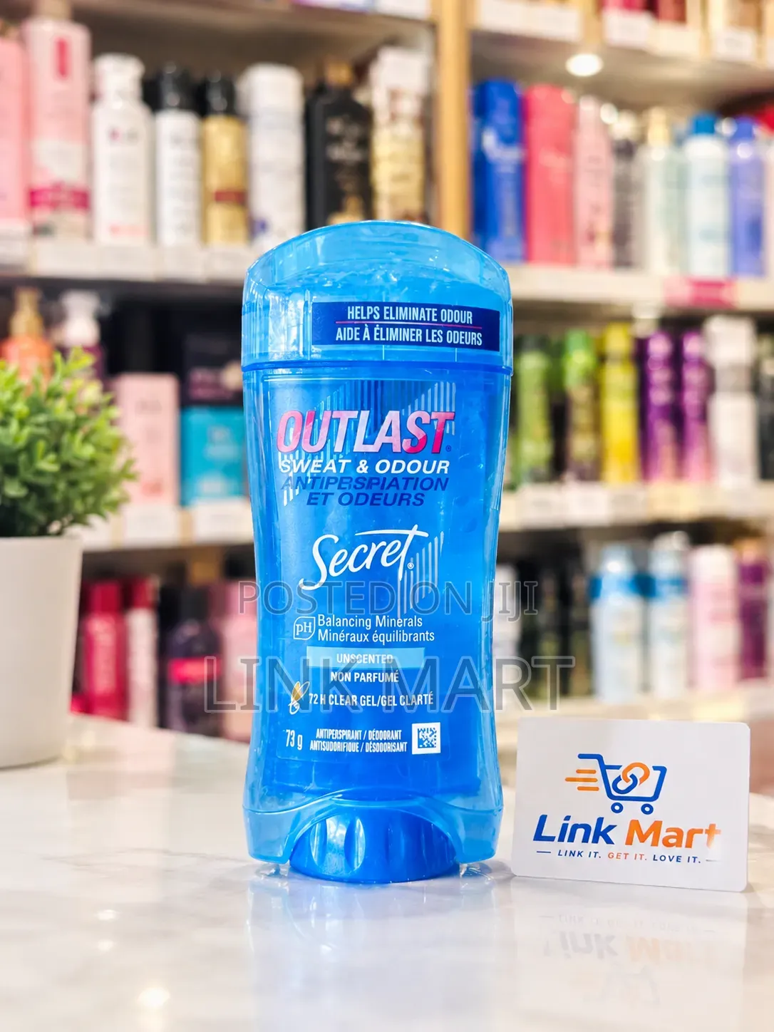 Secret Outlast Unscented Clear Gel Antiperspirant Deodorant
