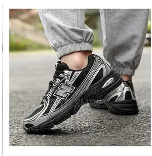 New Balance 740 Black/Metallic Silver Unisex Fashion Sneakers