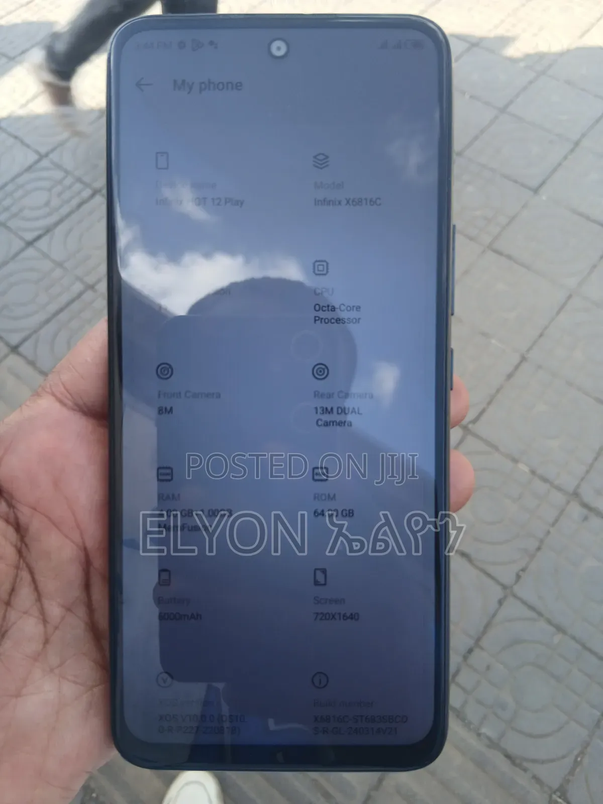 Infinix Hot 12 play 64 GB Black