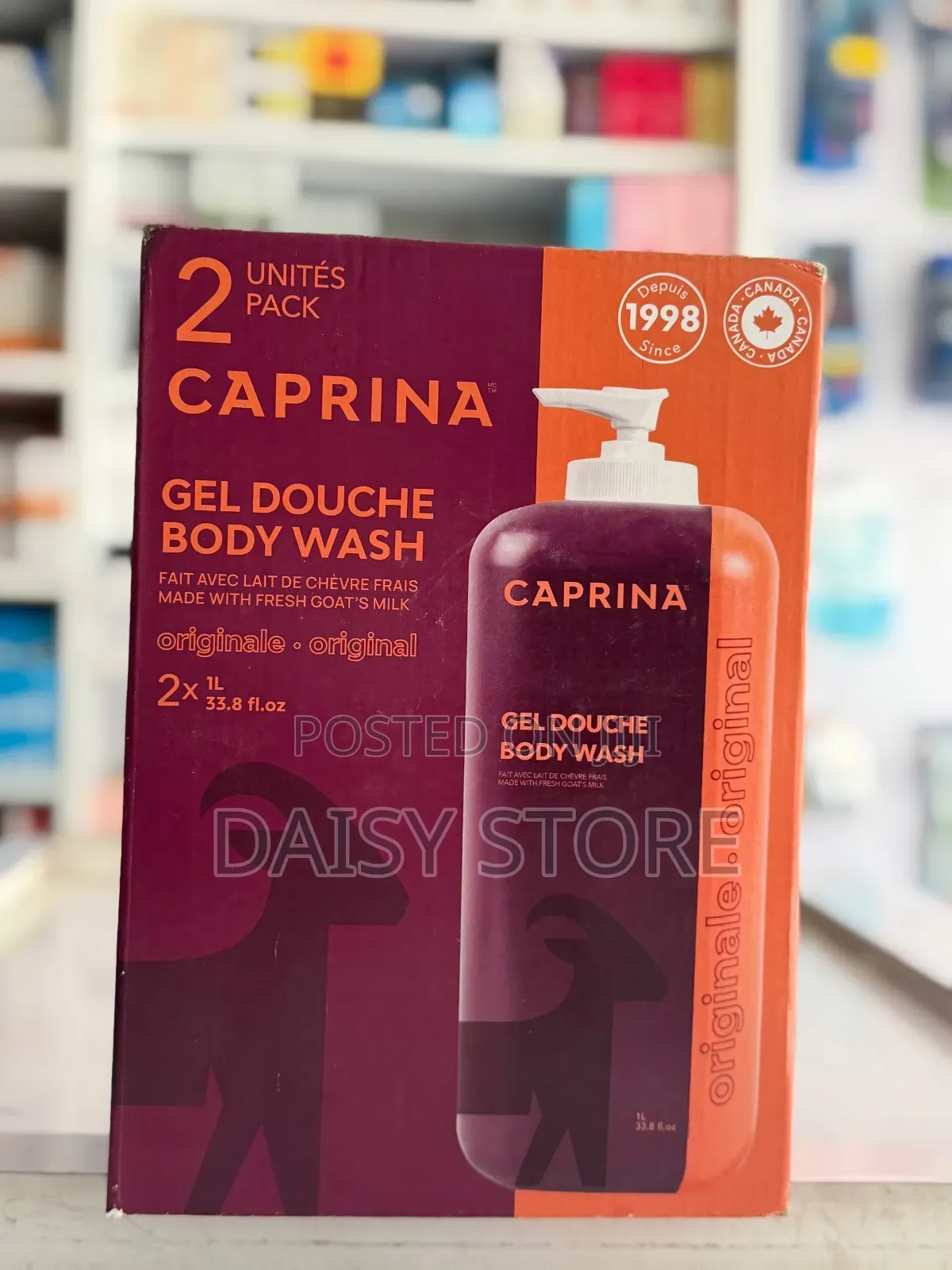 Caprina Fresh Goat's Milk Body Wash 1L