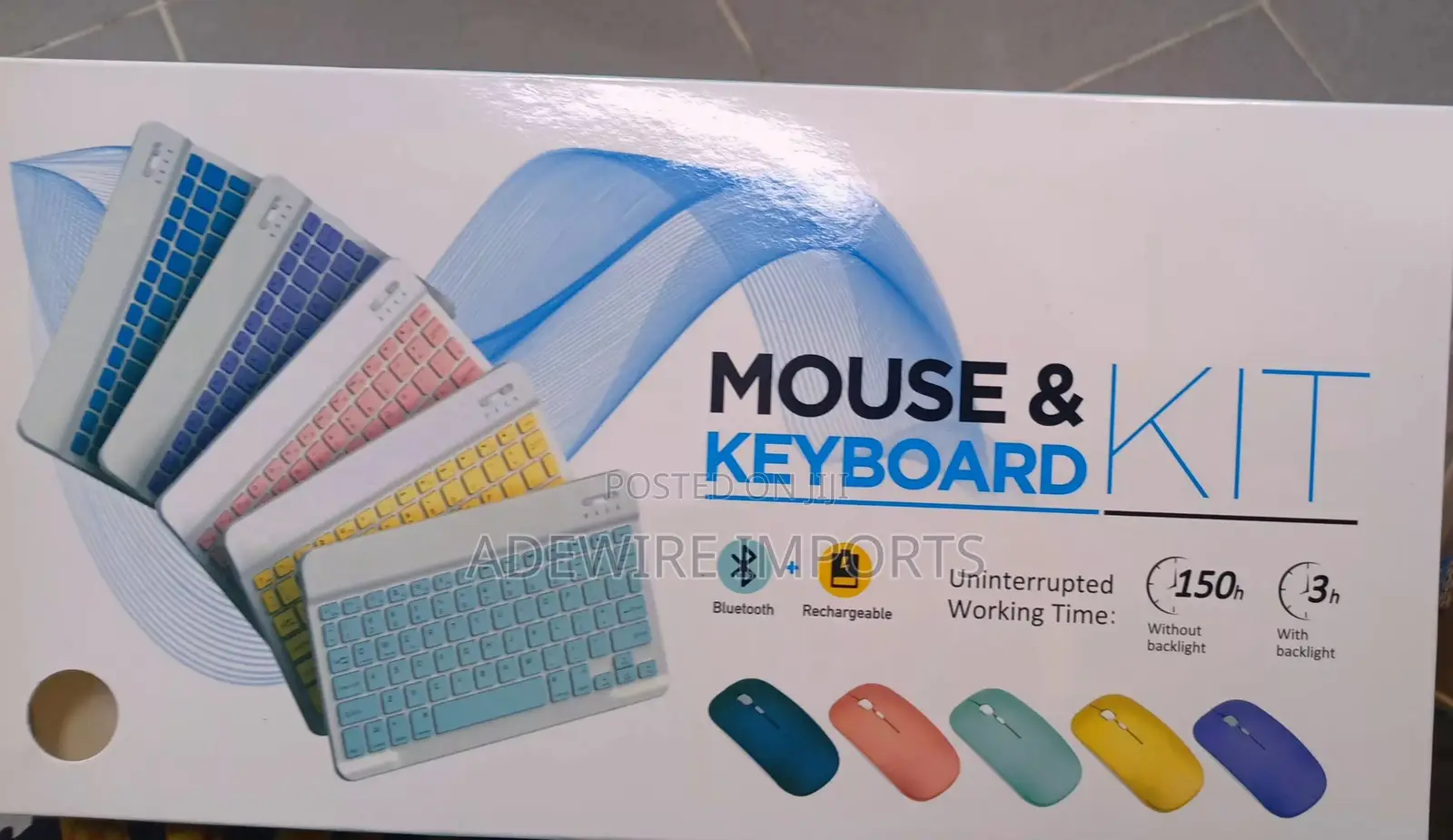Kit Wireless Keyboard and Mouse With Vat
