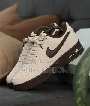 Nike Air Force 1'07 Beige Black Low – New Arrival