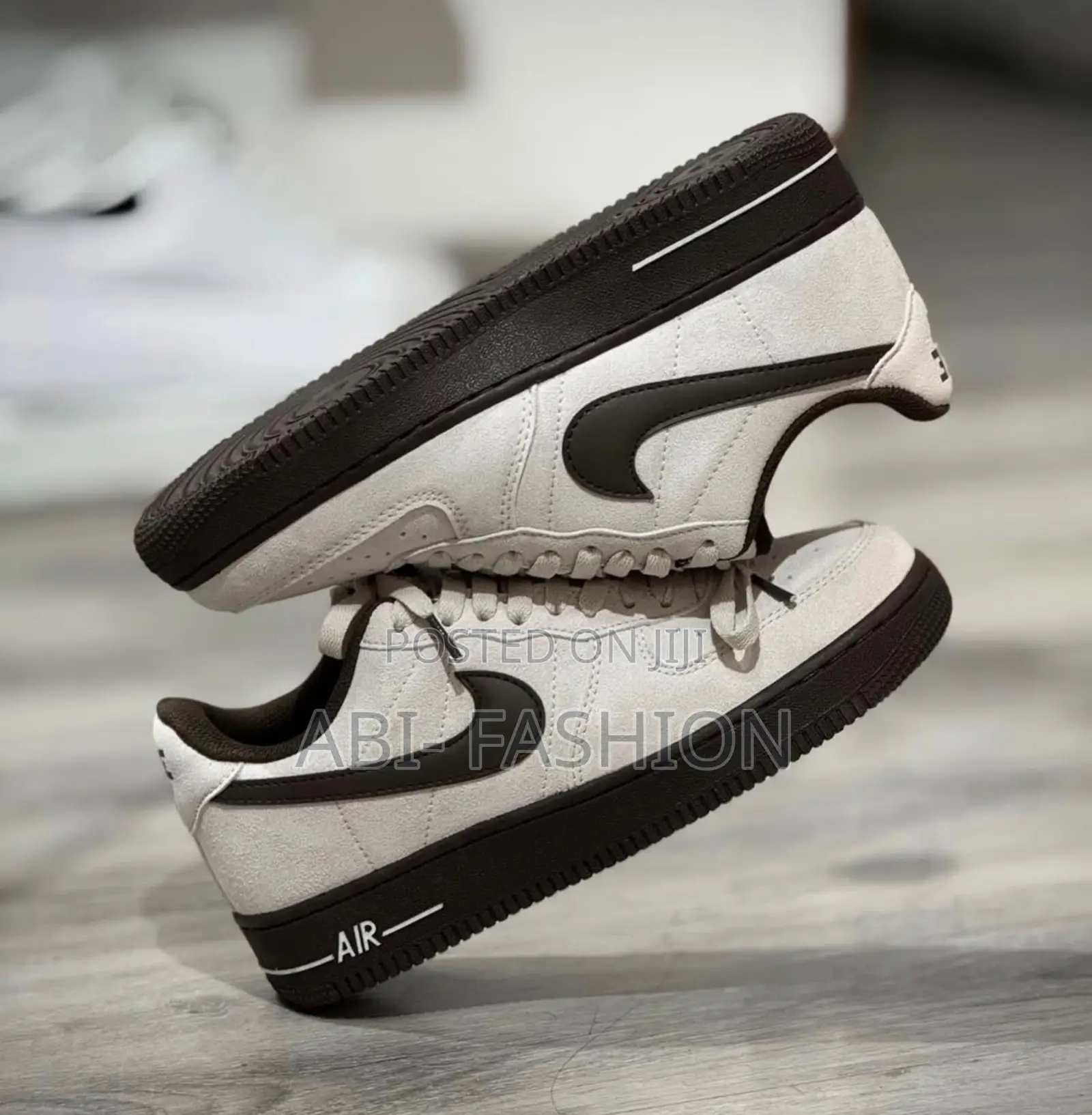 Nike Air Force 1'07 Beige Black Low – New Arrival