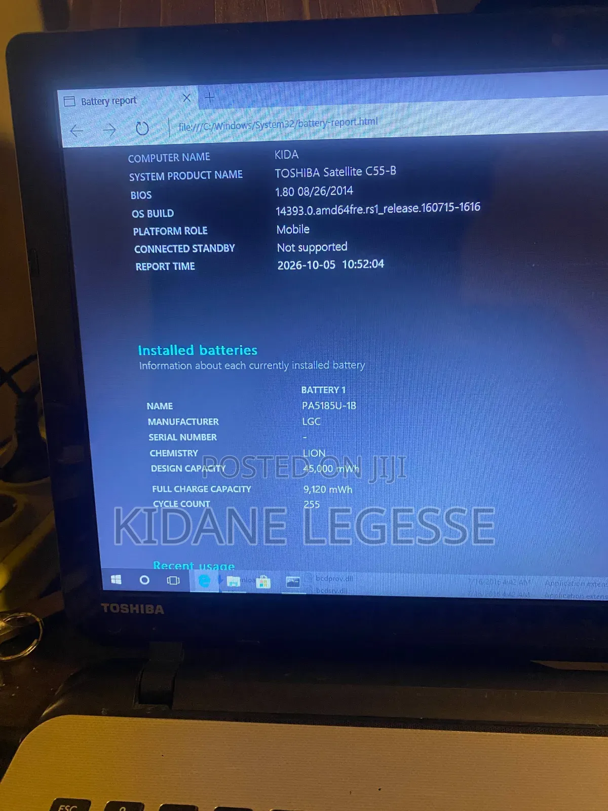 Laptop Toshiba Satellite C55 4GB Intel Core i3 eMMC 500GB