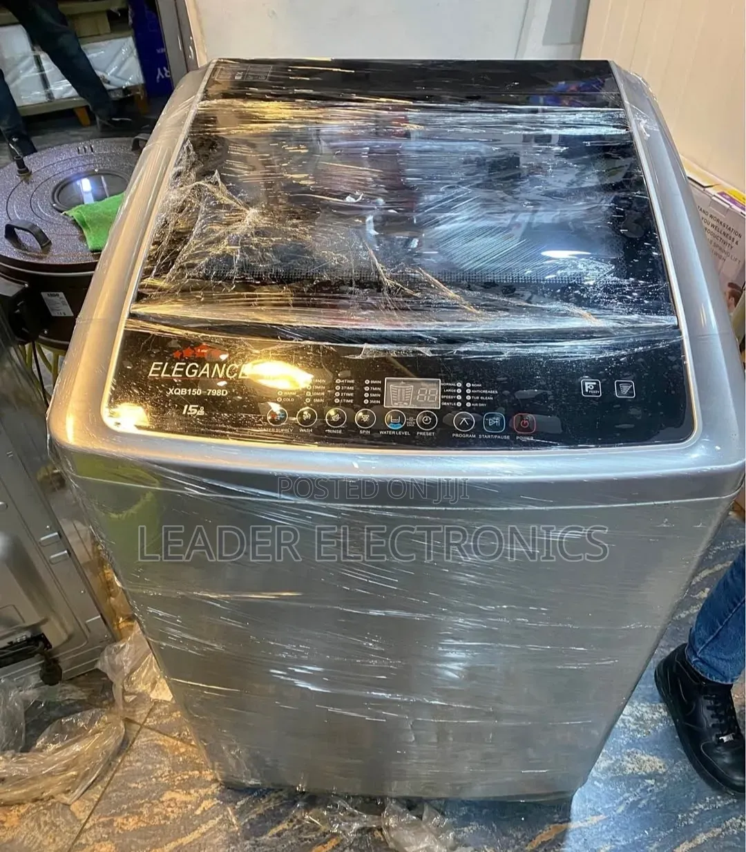 Elegance Washing Machine 15KG – Automatic | Large Capacity | Powerful
