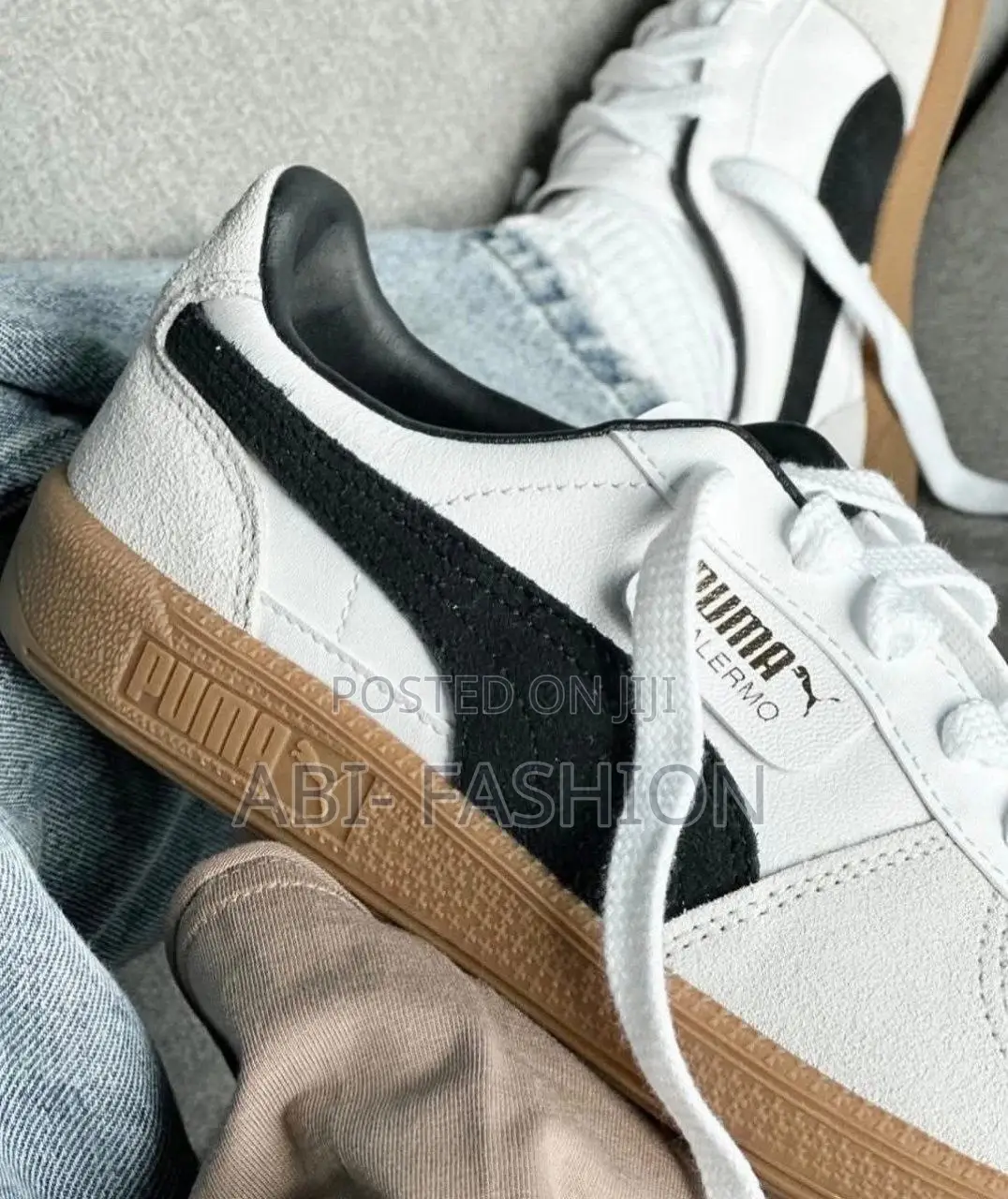 Puma Palermo White Gum Flat Shoes – New Arrival