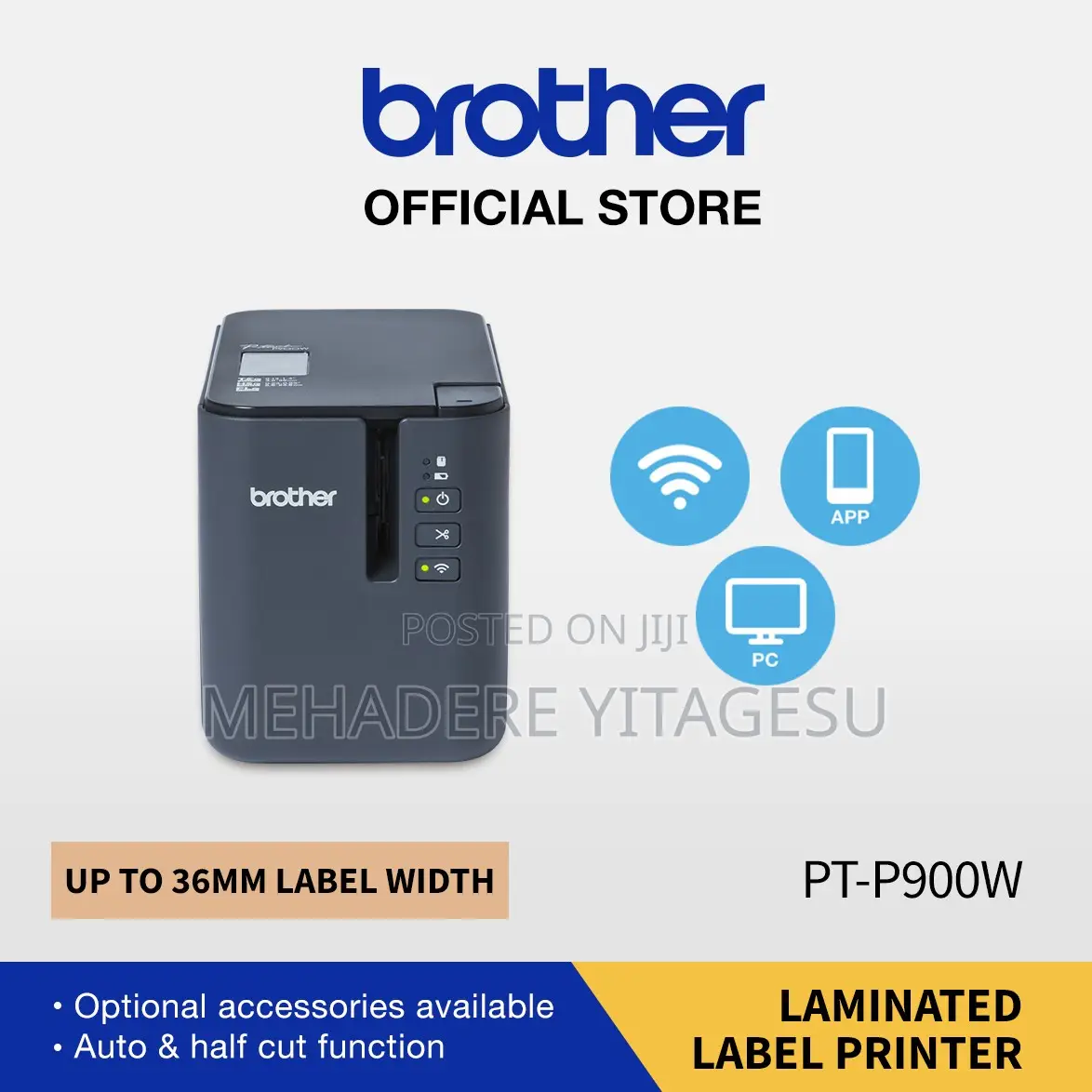 Brother PT-P900W Wired and Wireless Thermal Transfer Label Printer