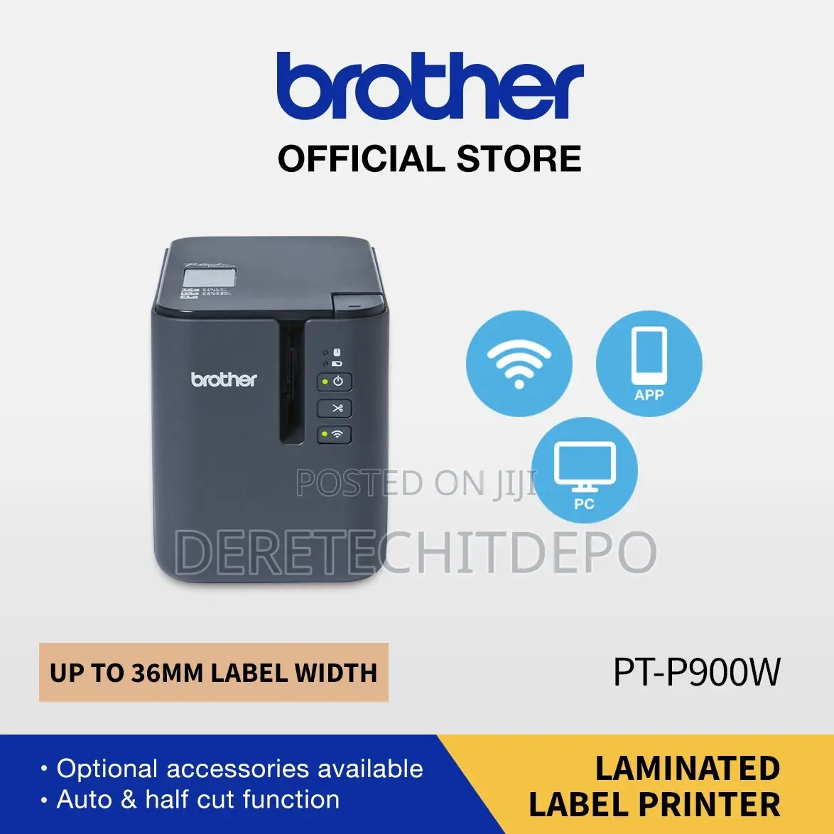 Brother PT-P900W Wired and Wireless Thermal Transfer Label Printer