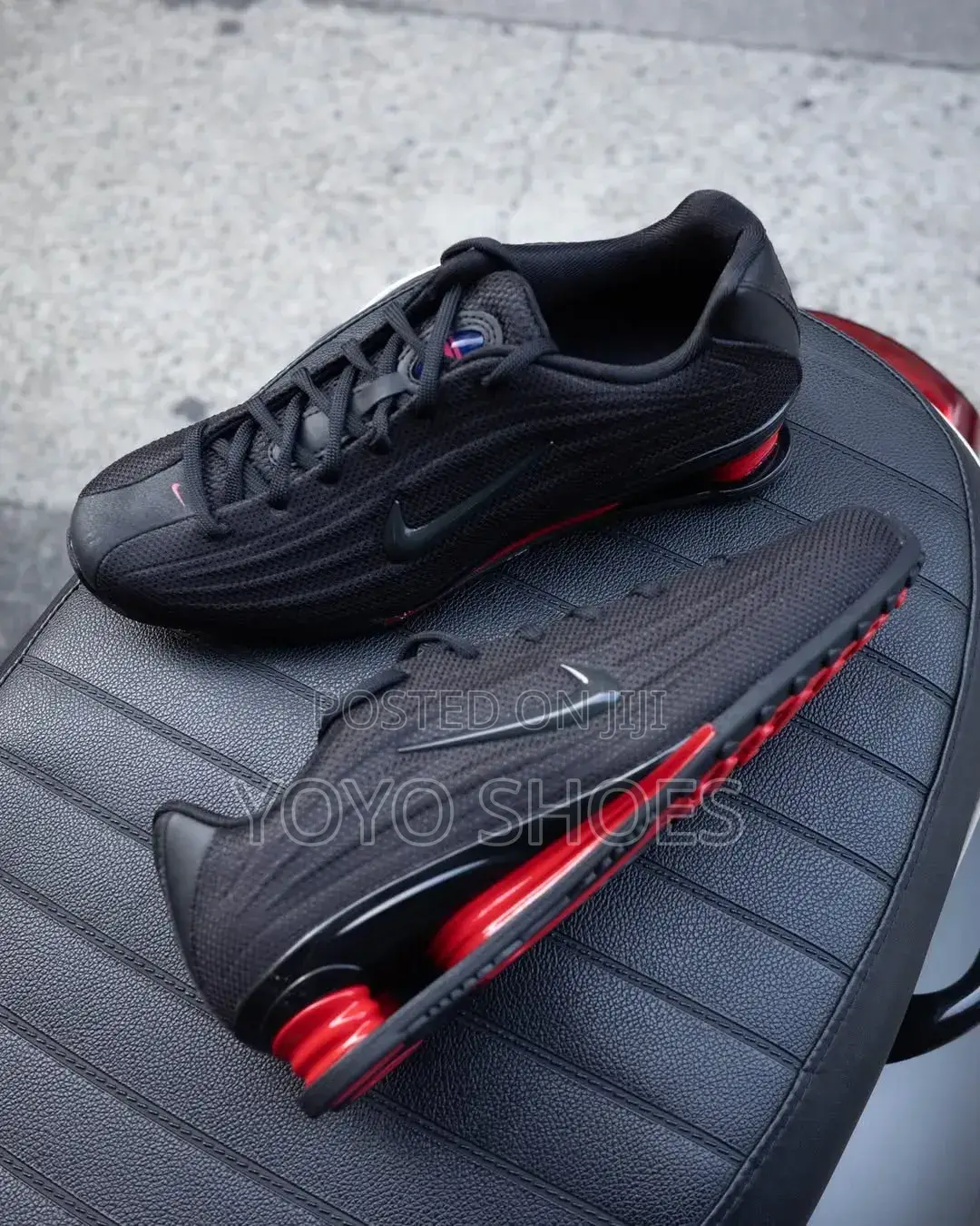 Nike Shox Z "Black/University Red" Unisex Fashion Sneaker