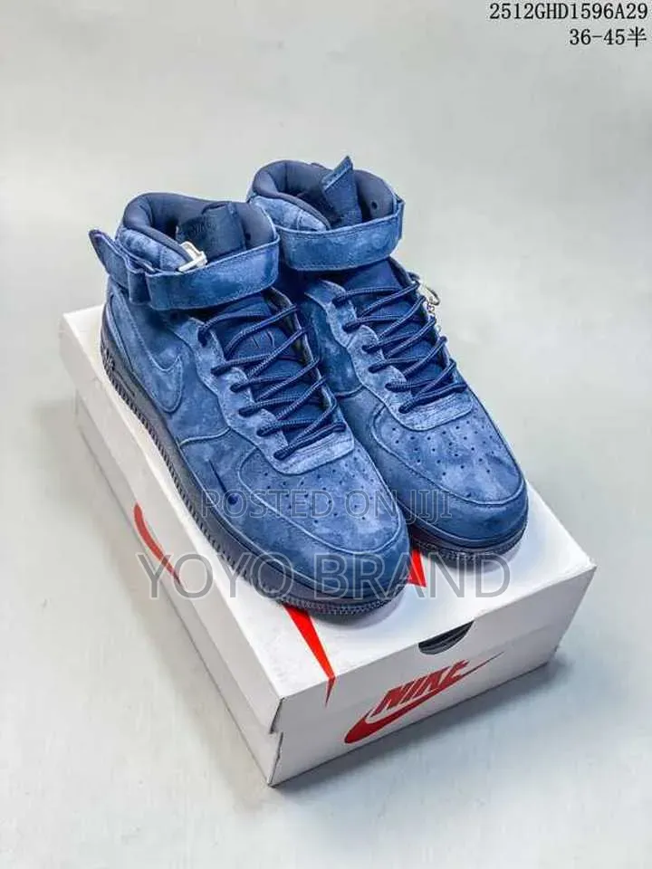 Nike Air Force 1 Mid X Supreme Blue/Black Unisex Sneakers