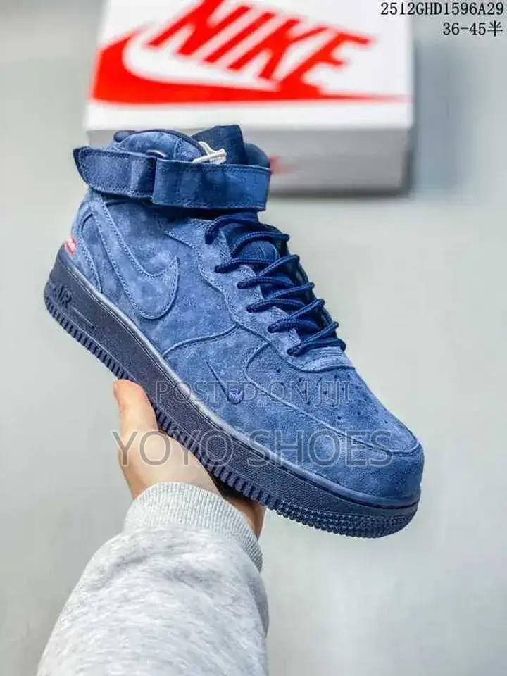 Nike Air Force 1 Mid X Supreme Blue/Black Unisex Sneakers