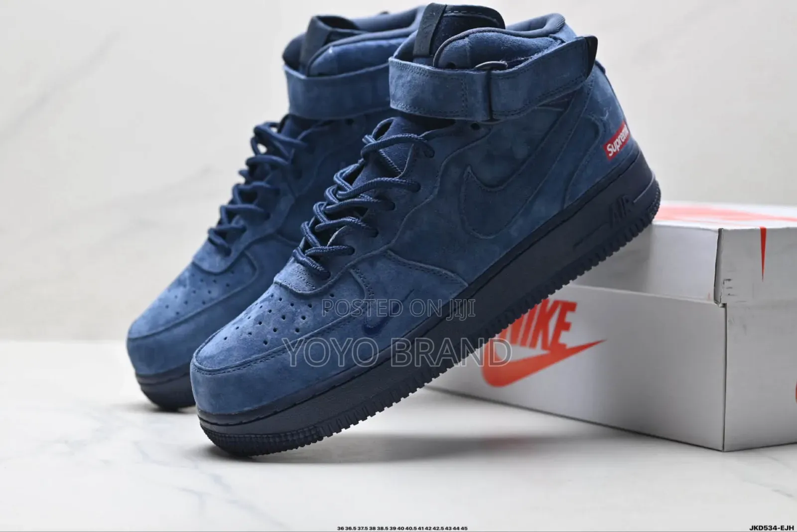 Nike Air Force 1 Mid X Supreme Blue/Black Unisex Sneakers
