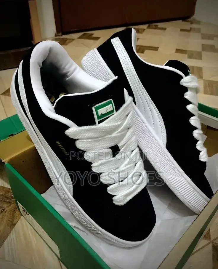 Puma Suede XL Classic Black White Men's Fashion Sneaker