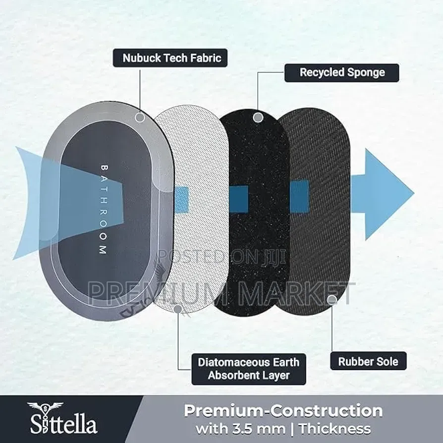 Bathroom Mat Premium Quality ከፍተኛ ዉሃን የሚመጥ ጠንካራ ምንጣፍ
