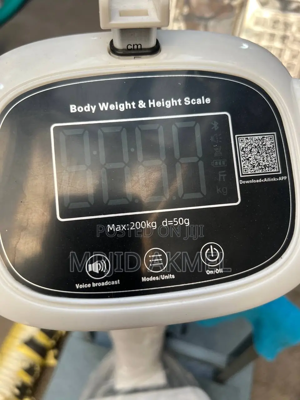 Scale Body Weight & Height Scale 200kg የሰው ሚዛን እና ቁመት መልክት ሚችል
