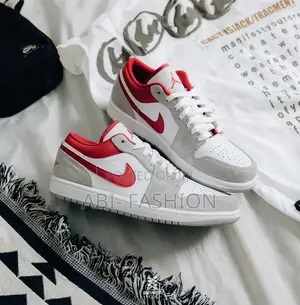 Nike Air Jordan 1 SE Low Smoke Grey Gym Red Shoes – New Arrival