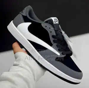 Nike Air Jordan 1 X Travis Scott Black Grey Low Shoes – New Arrival