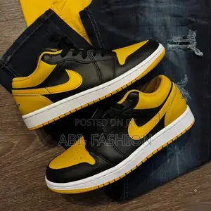 Nike Air Jordan 1 Low Yellow Orchid Shoes – New Arrival