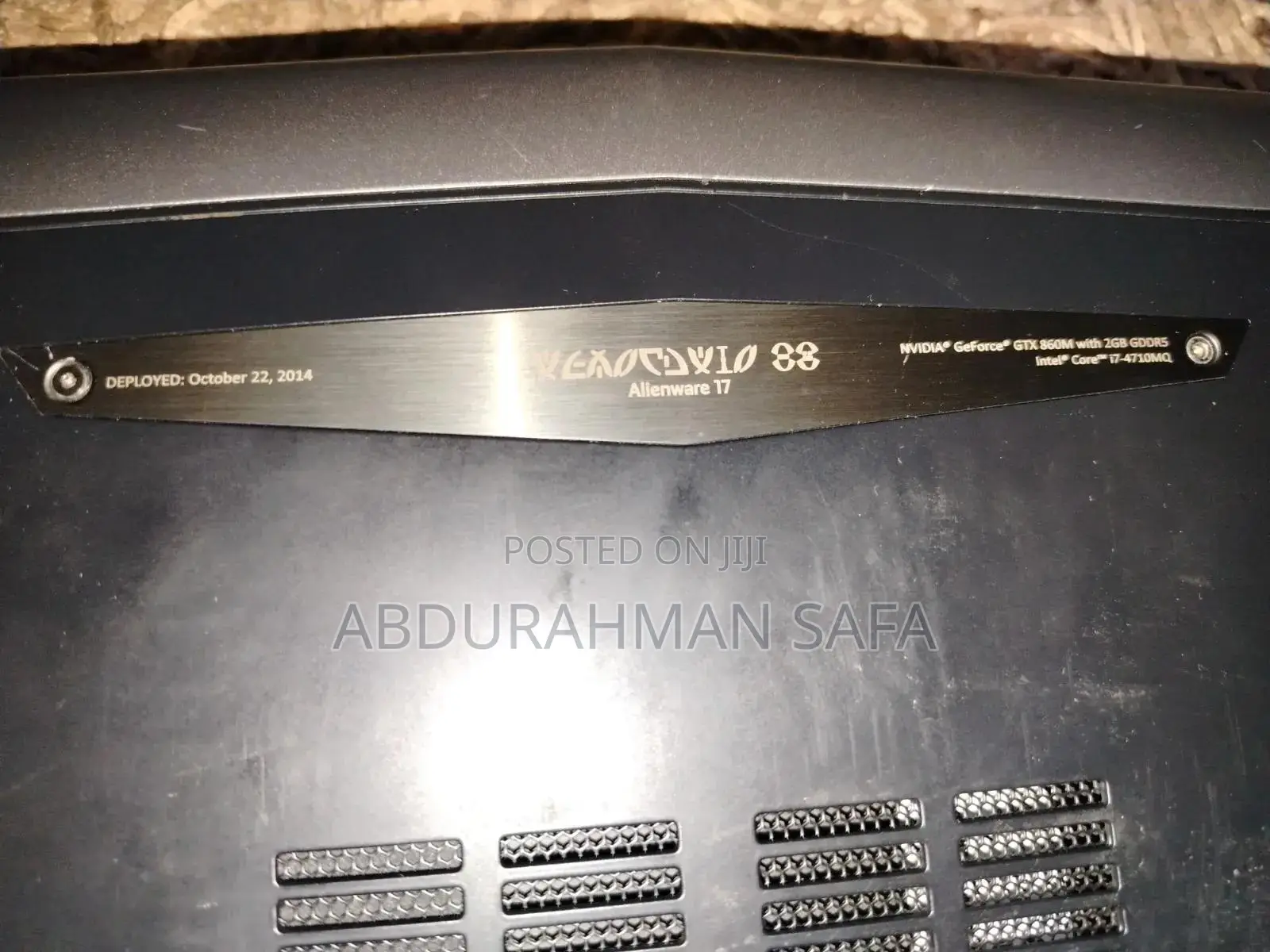 Laptop Alienware 17 8GB Intel Core i7 SSD 500GB