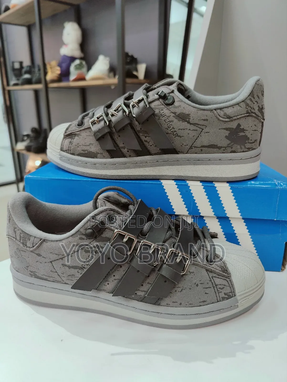 Didas Superstar Rabbit Hole Gray Unisex Fashion Sneakers