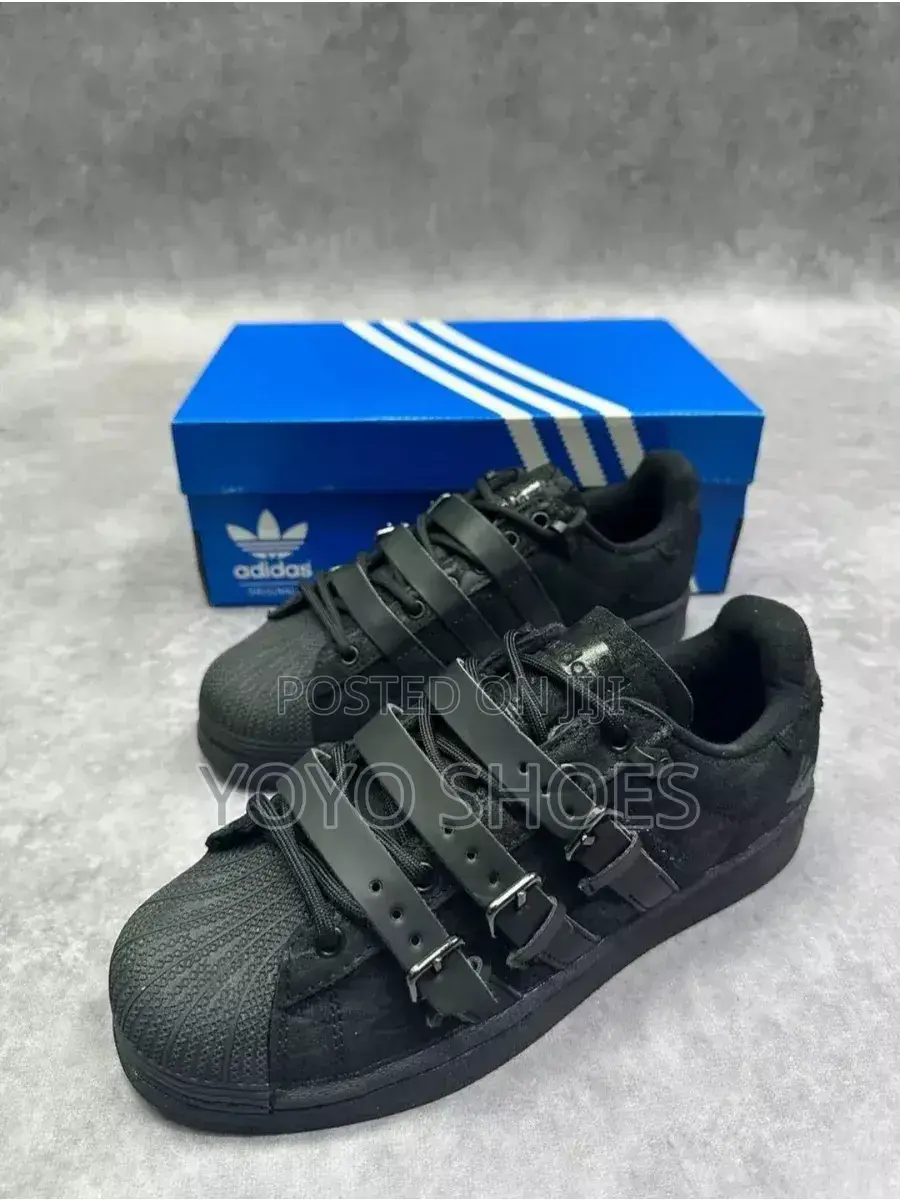 Adidas Superstar "Rabbit Hole" Black Unisex Fashion Sneaker