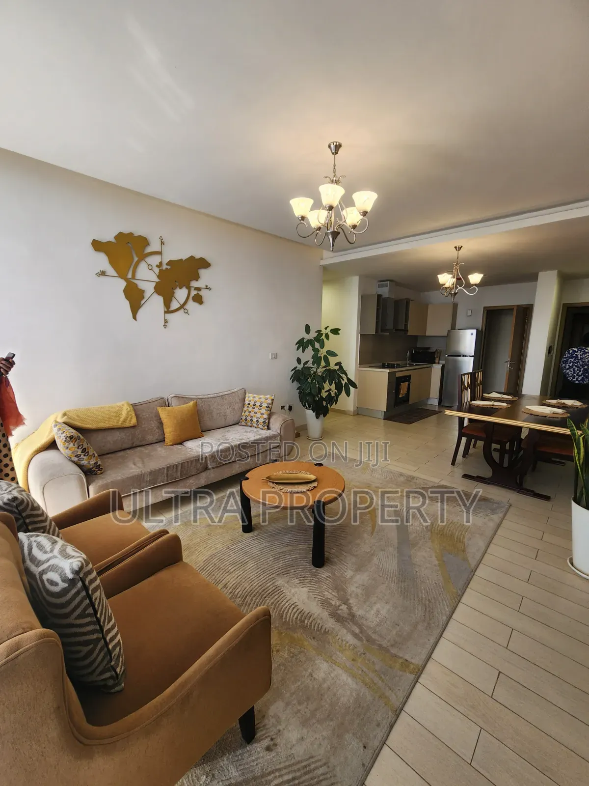 Furnished 2bdrm Apartment in Alsam Real Estate, Bole for rent
