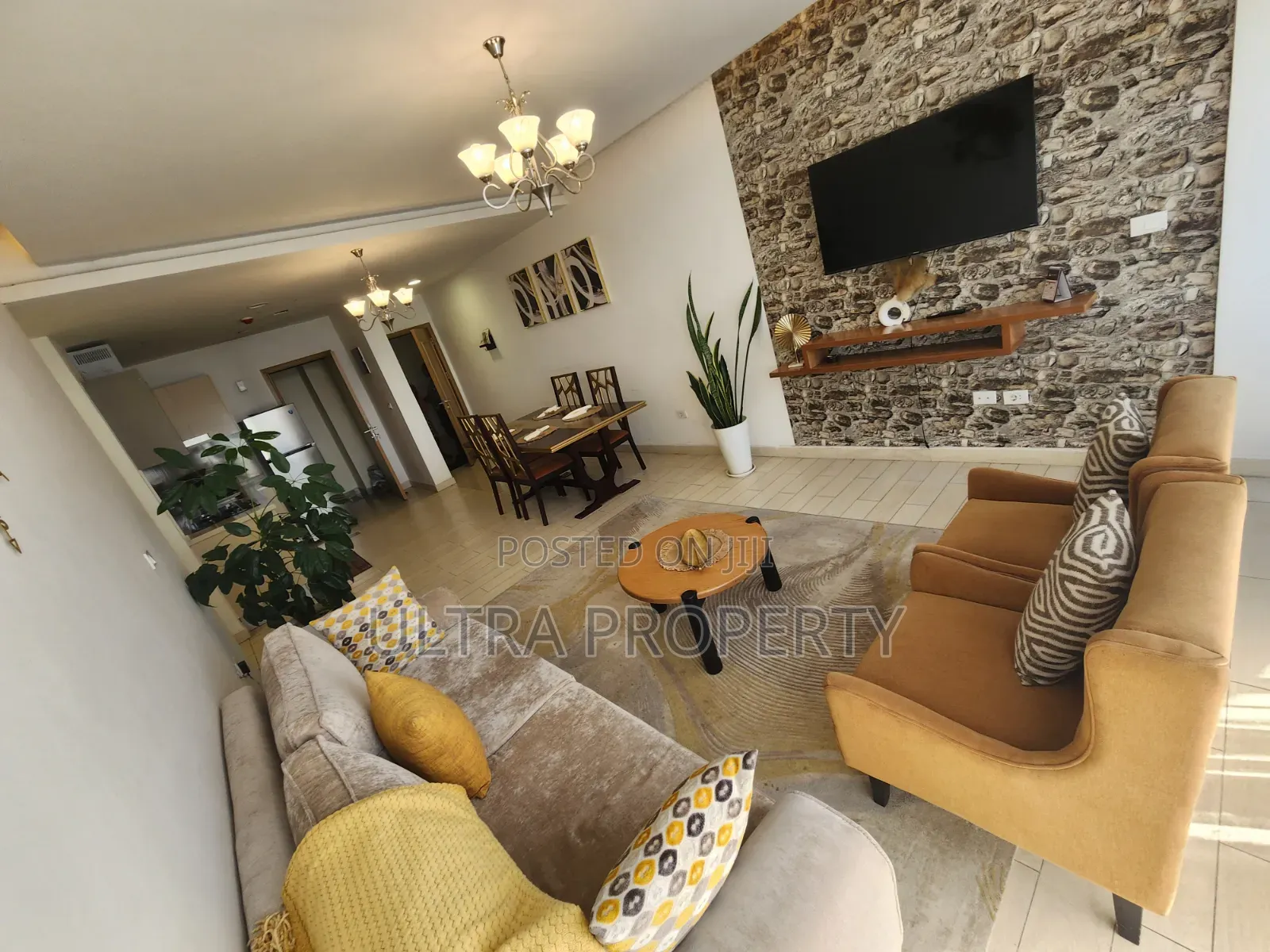 Furnished 2bdrm Apartment in Alsam Real Estate, Bole for rent