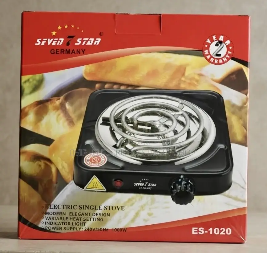 Seven 7 Star Electric Stove – 1000W Single Burner Hot Plate