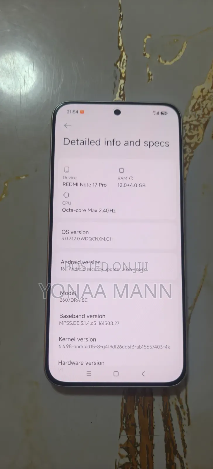 New Xiaomi Redmi Note 17 Pro 256 GB White