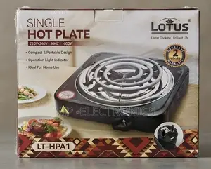Lotus LT-HPA1 Electric Stove Hot Plate – 1000W Single Portable Stove