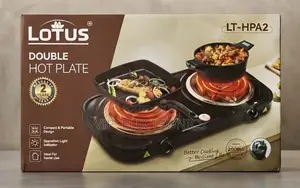 Lotus Electric Stove Double Hot Plate Stove – 2000W Portable Double