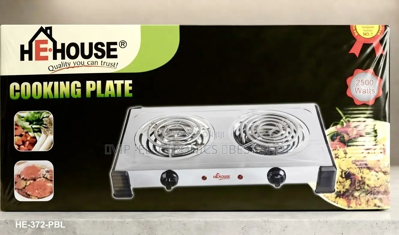 HE House Electric Stove Double – 2500W Stainless Steel Hot Plate