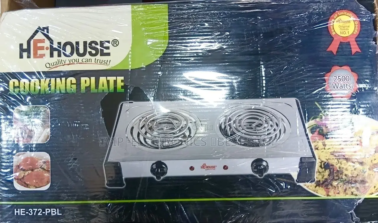 HE House Electric Stove Double – 2500W Stainless Steel Hot Plate
