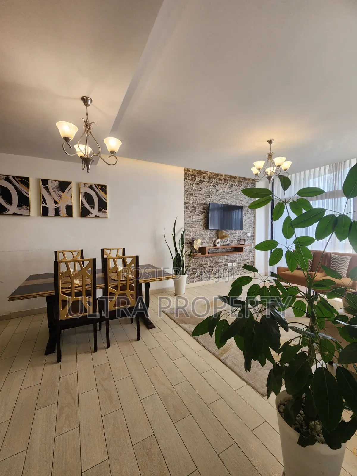 Furnished 2bdrm Apartment in Alsam Real Estate, Bole for rent