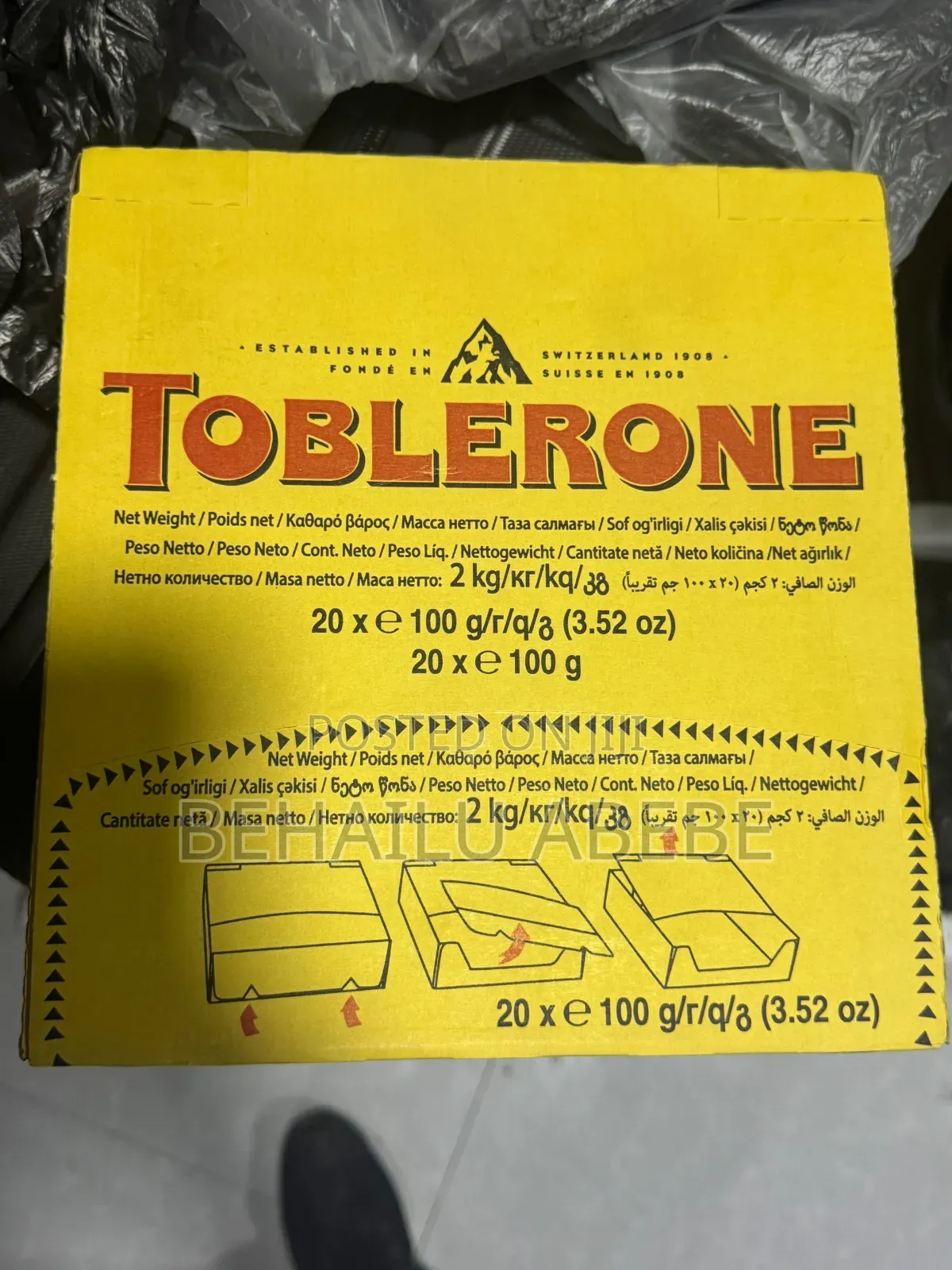 Tobleron Chocolate