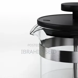 French Press Coffee Maker, Glass/Stainless Steel, 1 Litr Capacity