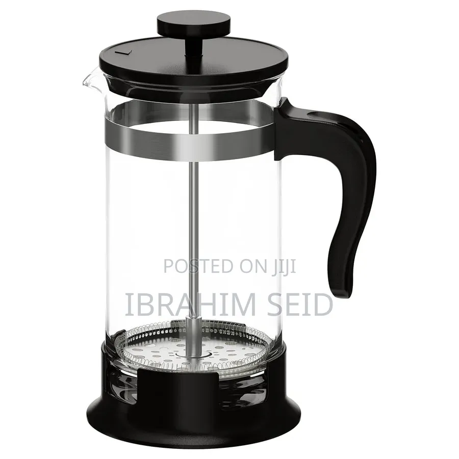 French Press Coffee Maker, Glass/Stainless Steel, 1 Litr Capacity
