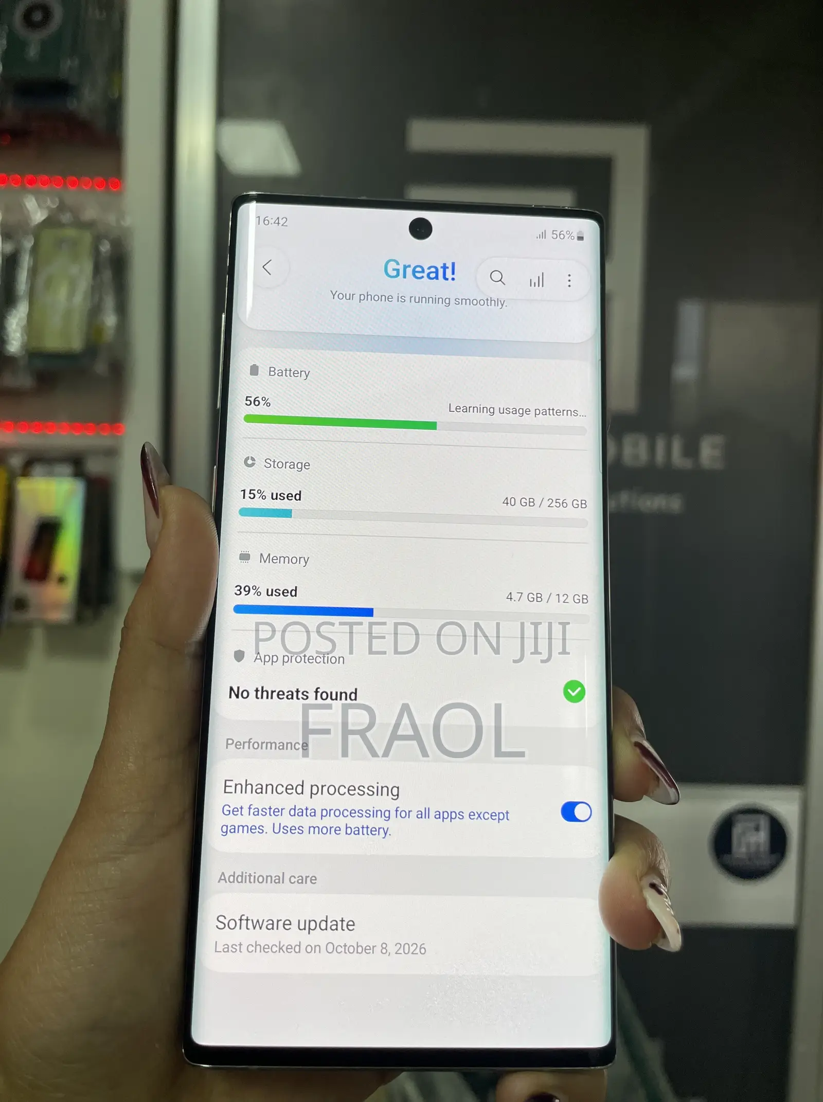 New Samsung Galaxy Note 10 5G 256 GB Silver