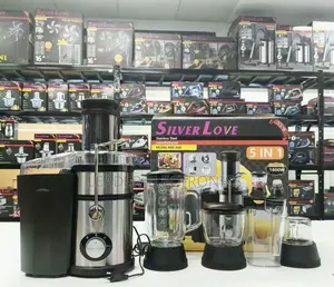 Silver Love Stnless Still Juicer Extractor 5 in 1