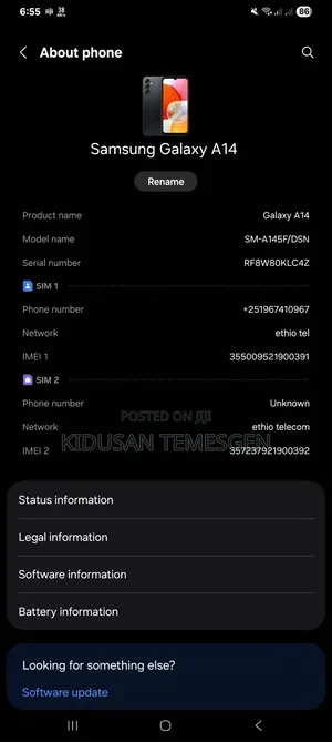 Samsung Galaxy A14 128 GB Black
